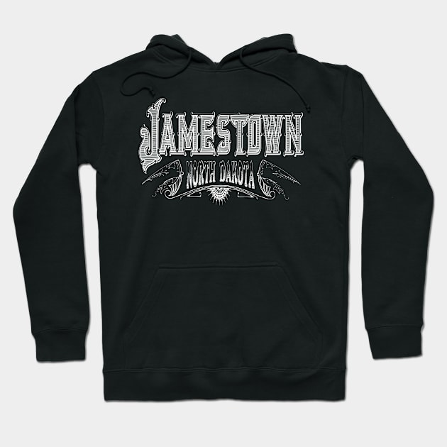 Vintage Jamestown, ND Hoodie by DonDota